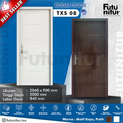 Jual Pintu Utama Pintu Kamar Kodai Steel Door TXS 08 Pintu Baja