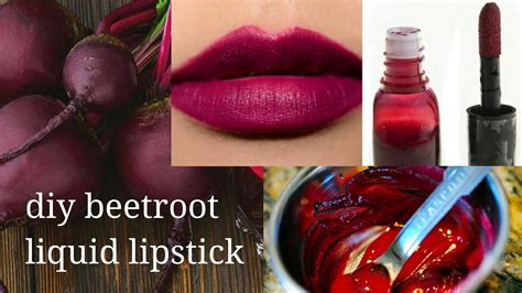 Diy Homemade Natural Beetroot Liquid Lipstick Youtube