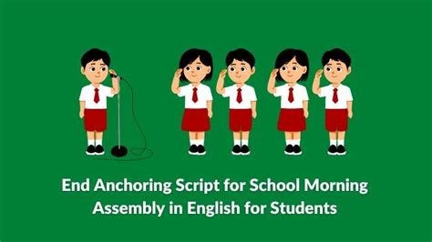 End Anchoring Script For School Morning Assembly In English