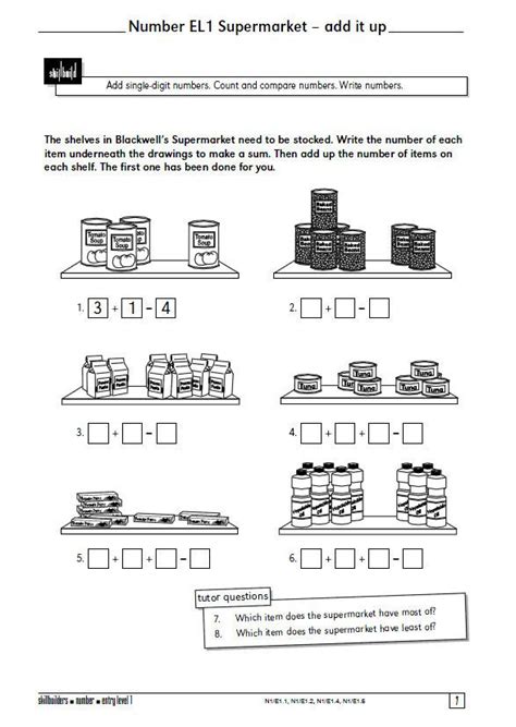 Functional Skills Worksheets