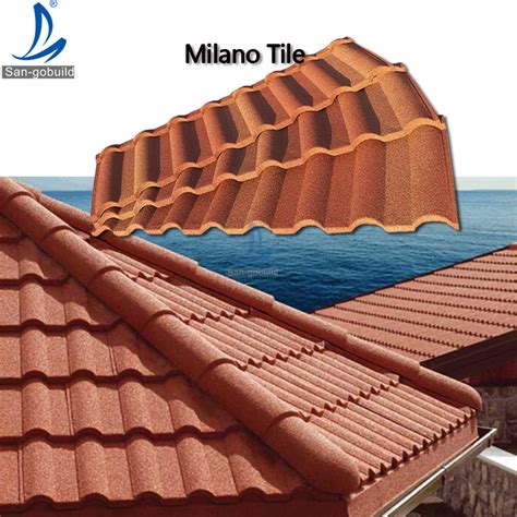 Sangobuild Construction Material Colorful Stone Coated Metal Roof Tile