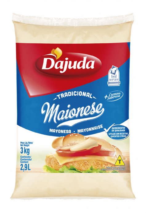 Maionese Tradicional D Ajuda Bag 3kg Alimentos Wilson