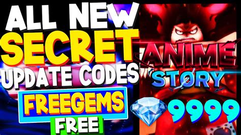 All New Free Gems Codes In Anime Story Codes Roblox Anime Story