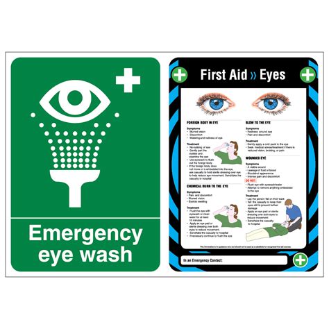 Emergency Eye Wash First Aid Eyes SafetySigns4Less