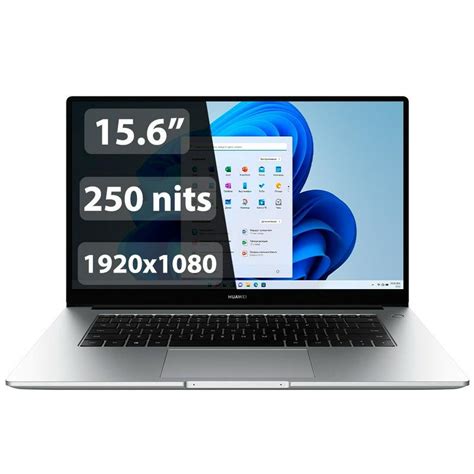 Ноутбук Huawei Matebook D15 Ryzen 5 5500u 8ГБ 512ssd 156 Win11