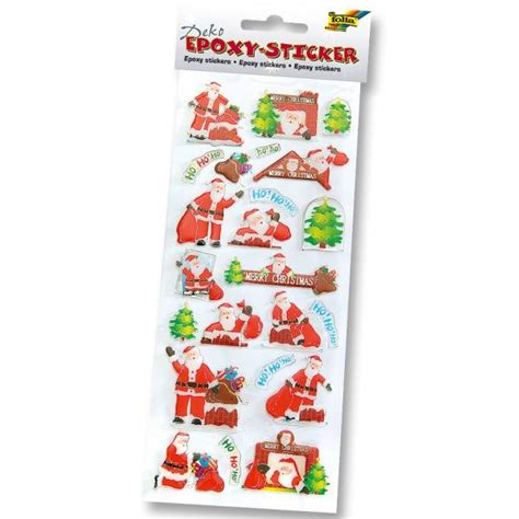 Epoxy Sticker Weihnachtsmänner Lustige Motive für Weihnachten hier im