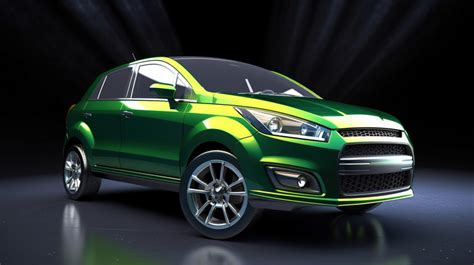 Compact Sporty Green Suv A Stunning D Rendered Illustration