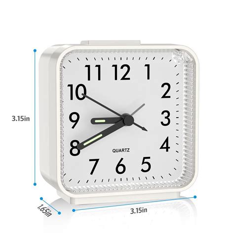 Reloj Despertador Anal Gico Cuadrado Peque O Reloj Despertador Viaje