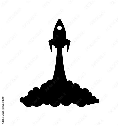 Space Rocket Silhouette