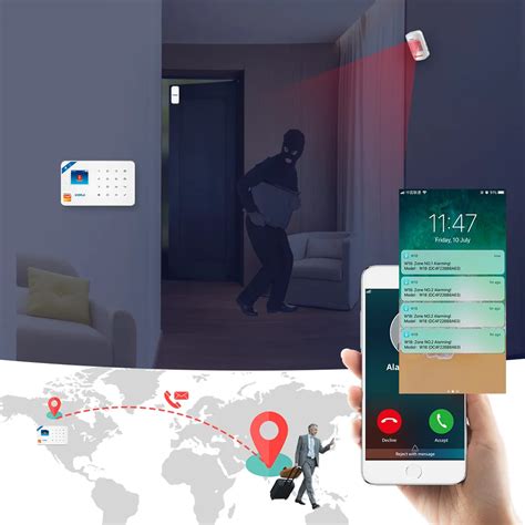 Wifi Burglar Home Alarm Gsm Ios Android App Control Auto Dial Lcd