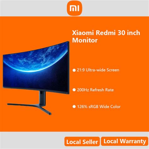 Xiaomi Redmi Inch Curved Monitor Mi Ultrawide Va Gaming Display