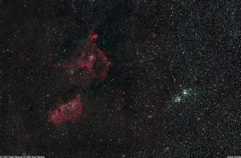 Ic Heart Nebula And Ic Soul Nebula Astrofotoblog