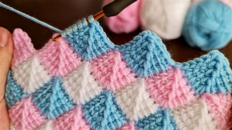 Super Easy Tunisian Knitting Pattern Baby Blanket Tunus I Ok Kolay