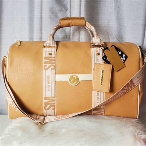 Steve Madden Bags Steve Madden Camelcream Speedy Weekender Duffle