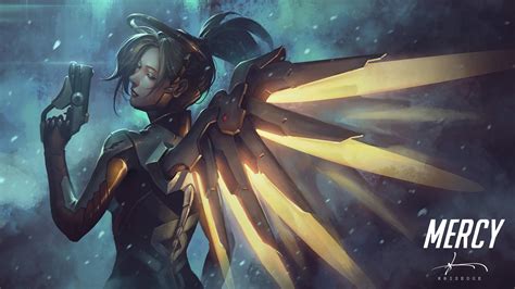 1920x1080 Mercy Overwatch Fantasy Art Laptop Full Hd 1080p Hd 4k