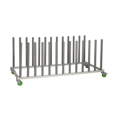 Mobile Panel Storage Rack 12 Panels 2 Boxes Fast Mover Tools