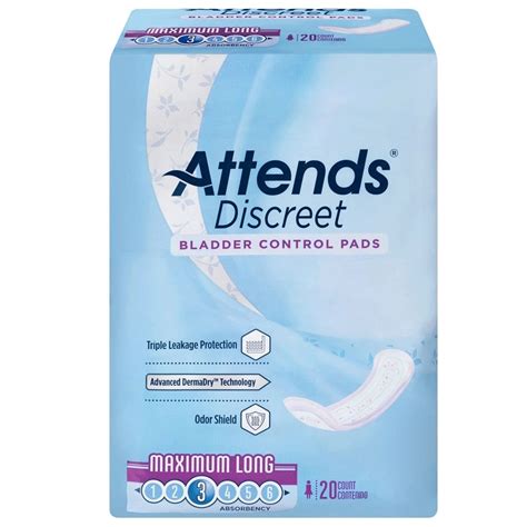 Attends Discreet Bladder Control Pads