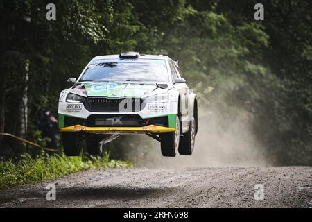 The Driver Sami Pajari And Enni Malkonen Of Team Toksport Wrt 2 Skoda