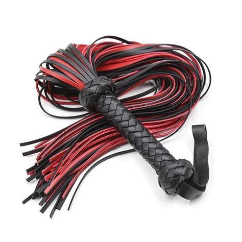 Dropship New BDSM PU Leather Whips Adults Tassel Tails Bondage Flogger Handle Spanking Knout Sex