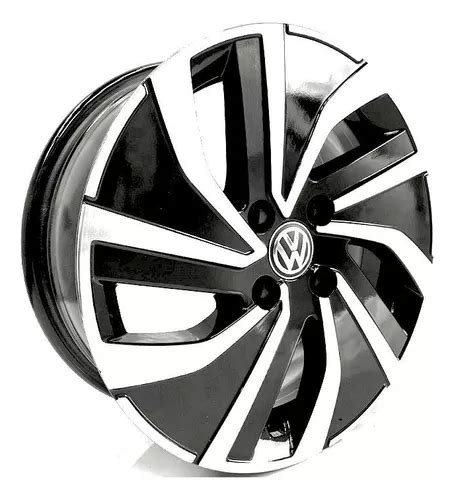 Rodas Volkswagen Gol Voyage Aro15 4x100 Jogo S44 Bicos Cor Preto