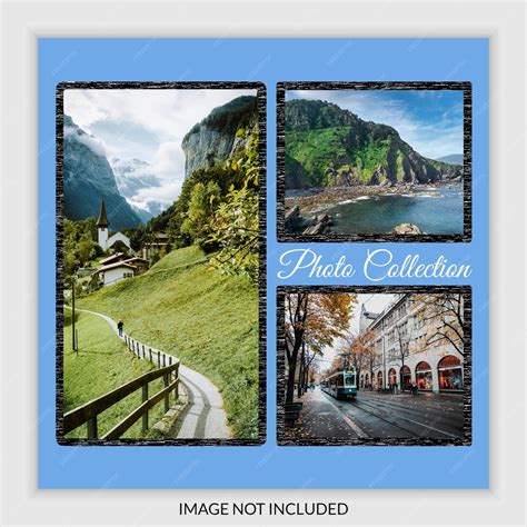 Premium Vector | Create a collage of images with a simple layout ug