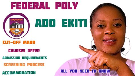 Watch This Before Coming To Federal Poly Of Ado Ekiticourses Offercut