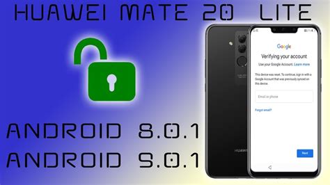 FRP 2019 ANY HUAWEI MATE 20 LITE REMOVE GOOGLE ACCOUNT ANDROID 9 0 1 OR