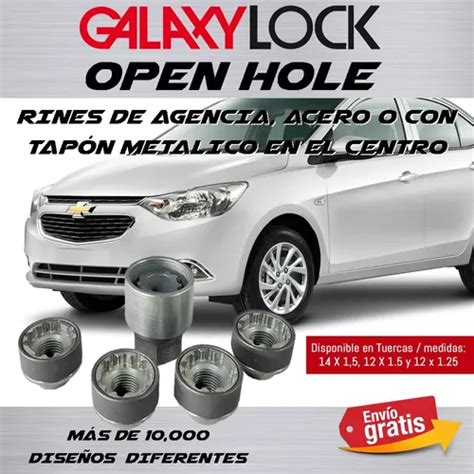 Tuercas Originales Galaxylock Open Hole Aveo Ng Envío Gratis Meses