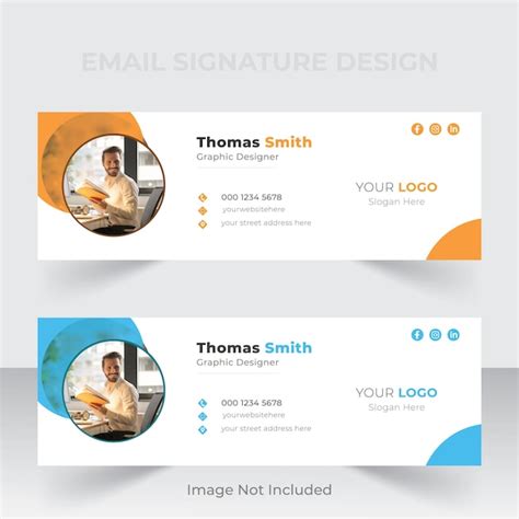 Premium Vector Business Modern Email Signature Design