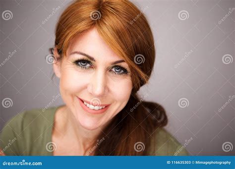 Beautiful Mature Woman Face Stock Image Image Of Casual Happiness