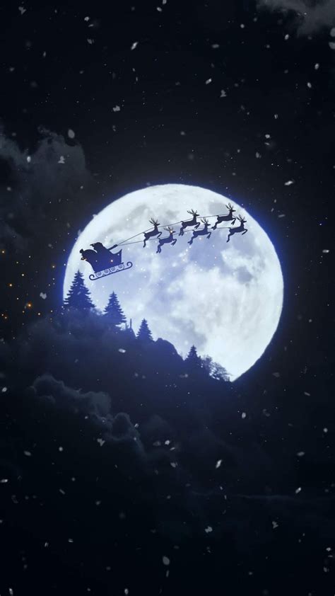 Christmas Moon IPhone Wallpaper - IPhone Wallpapers : iPhone Wallpapers