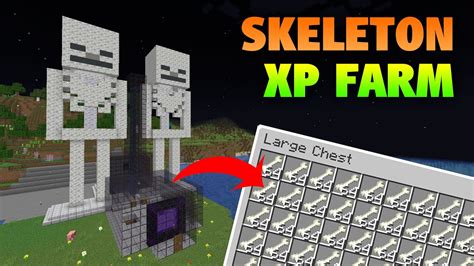 Skeleton Spawner Xp Farm Tutorial Above Ground Youtube