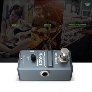 ammoon AP 09 Nano Loop Efeito Guitarra Elétrica Pedal Looper True