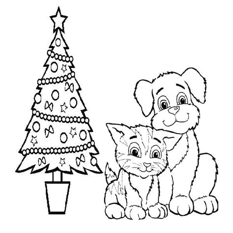 Cat And Dog Coloring Pages To Print At Free