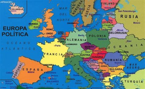 42 países y capitales de Europa Europe trip planning Europe map