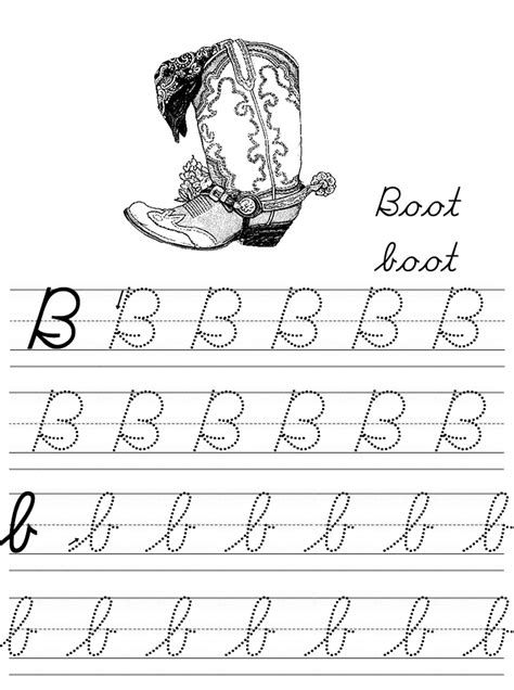 Cursive Practice With Letter B And C