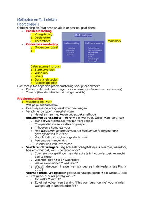 Hc Mandt College Aantekeningen 1 T M 6 Methoden En Technieken