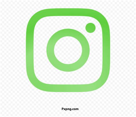 HD Green instagram logo Background PNG | Pxpng