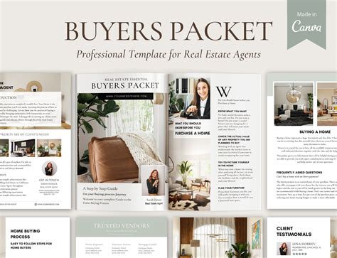 Real Estate Buyer S Packet Buyers Presentation Realtor Etsy