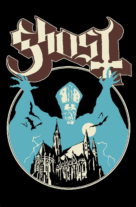 Ghost Poster Opus Eponymous Band Logo New Official Textile Flag 70cm X