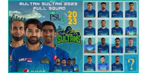 Multan Sultans Psl 2023 Squad Complete Player List