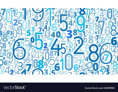 Numbers background Royalty Free Vector Image - VectorStock