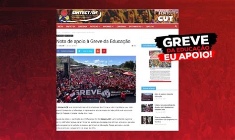 Sintect DF divulga nota em apoio à greve da educação SINPRO DF