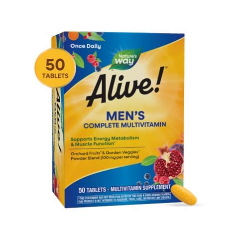 Nature S Way Alive Men S Energy Complete Multi Vitamin Tablets 50