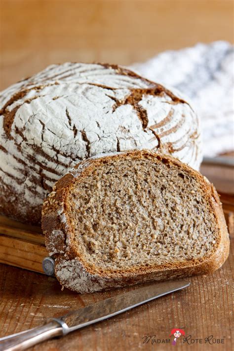 Knuspriges Bauernstuben Topfbrot Mit Sauerteig Sesam Und Mohn Madam