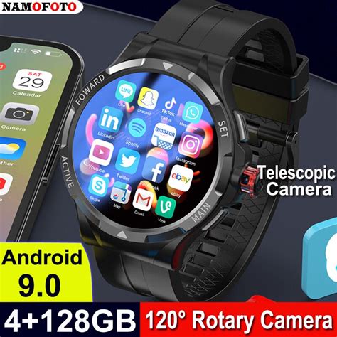 Reloj Inteligente 4G Para Hombre Dispositivo Con GPS Pantalla HD De