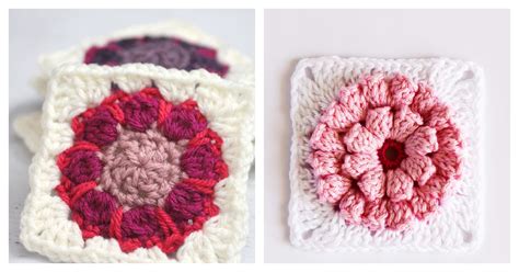 8 Dahlia Square Crochet Patterns