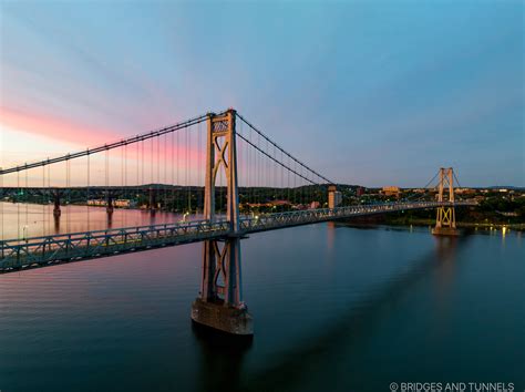 Mid-Hudson Bridge at Sunset - Bridges and Tunnels