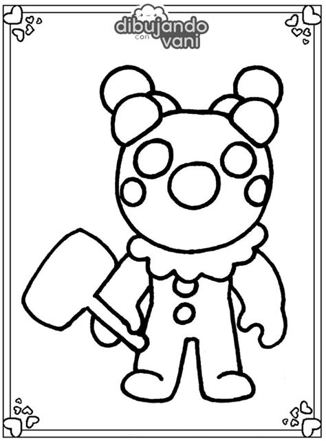 Como Dibujar Dibujos De Piggy Roblox Para Colorear E Imprimir