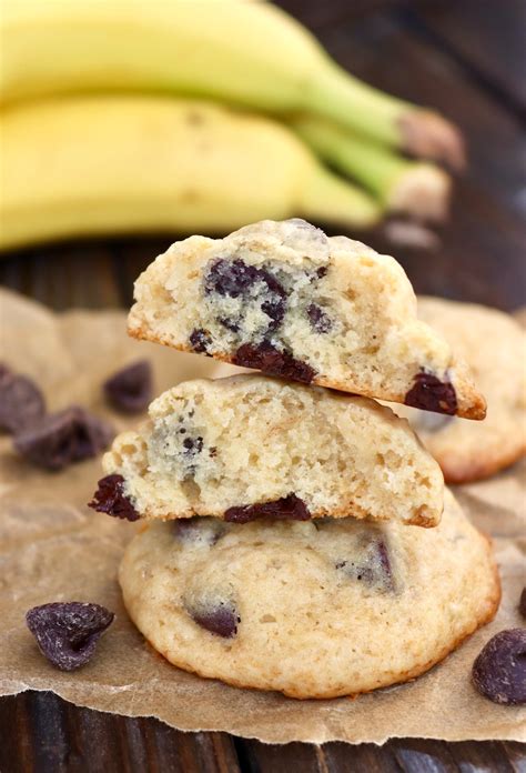 Banana Chocolate Chip Cookies Cooking On The Weekends